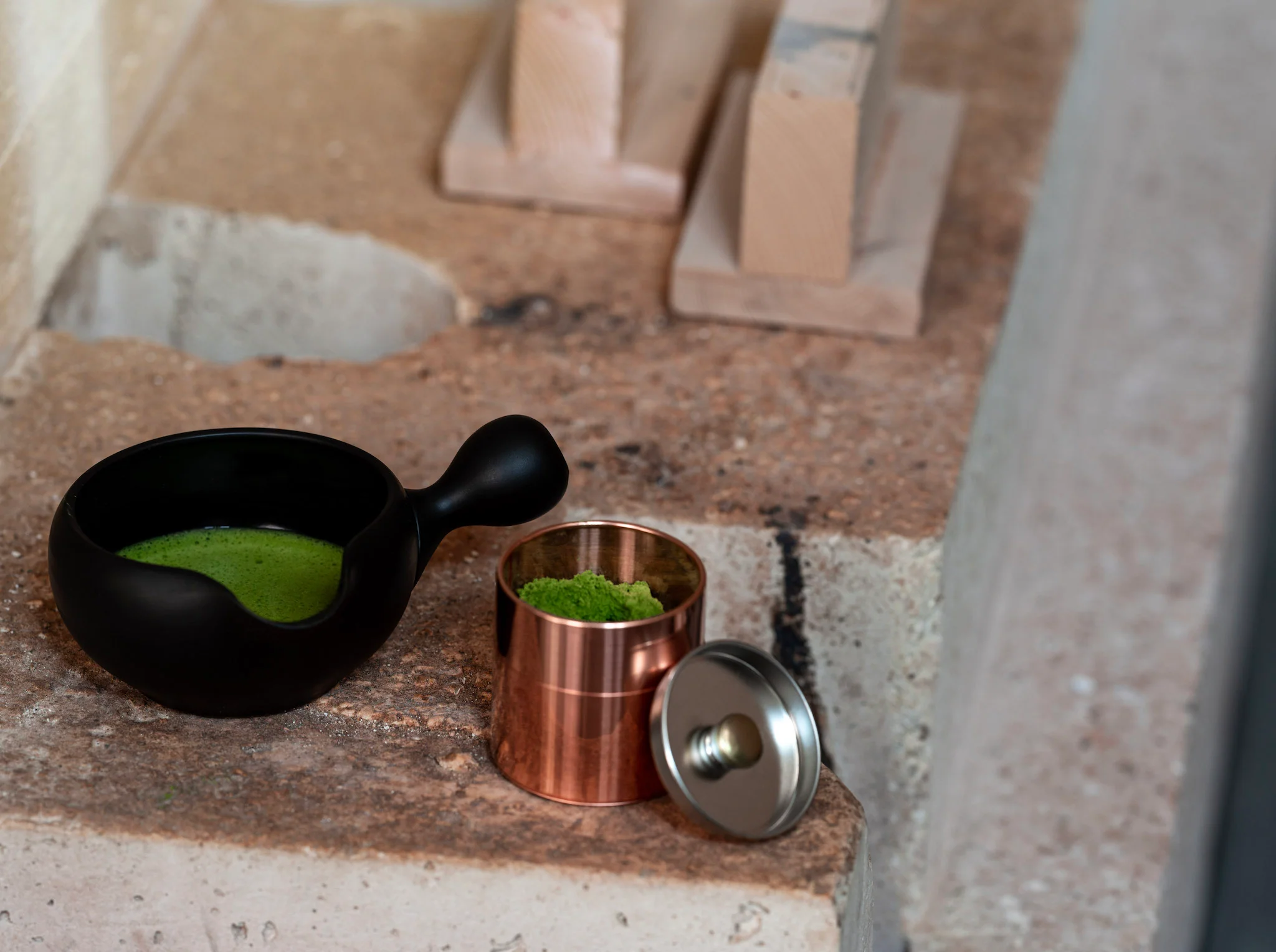 Copper Matcha Caddy | Japanese Tea Storage Chazutsu - Image 5