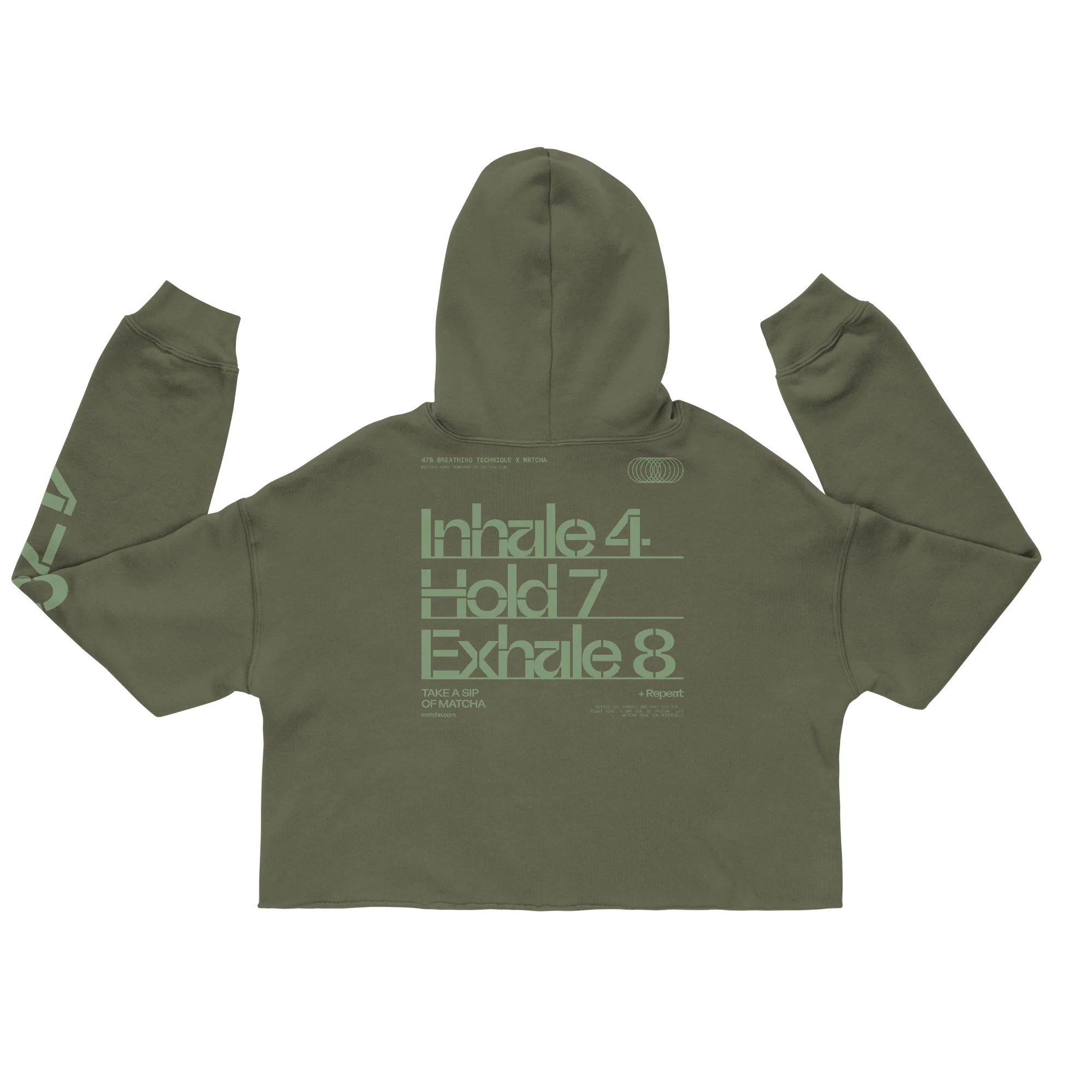 Cropped 4-7-8 Hoodie - Image 3